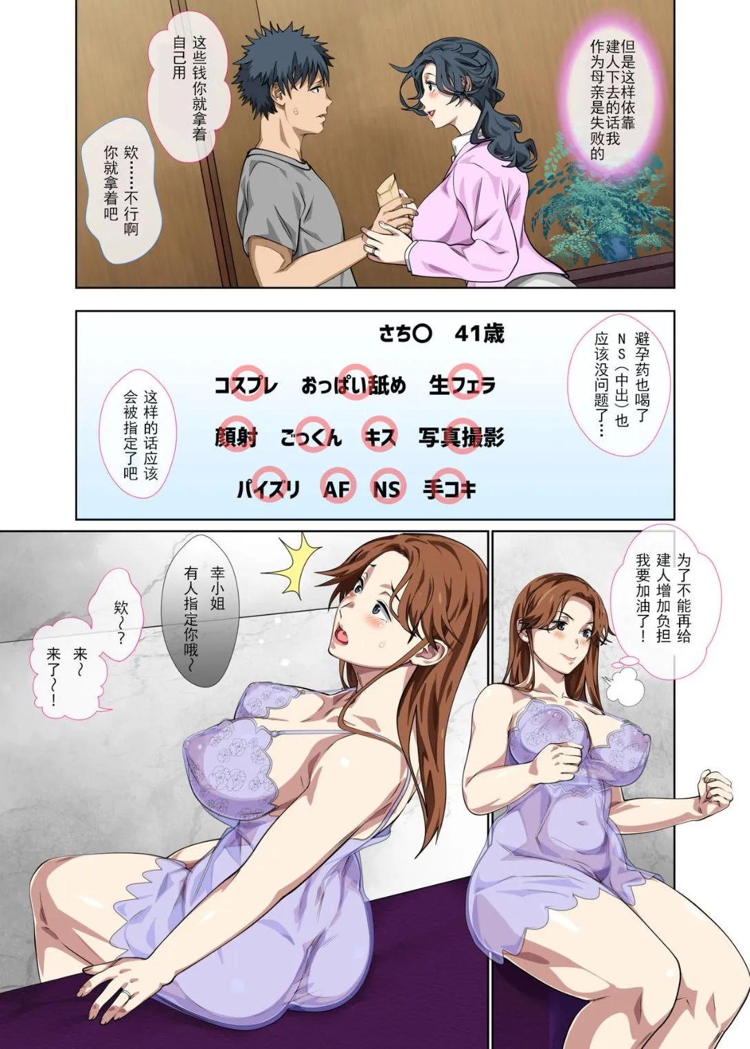 去风俗店打工的妈妈第一次就遇上儿子 - 全集 - page 7