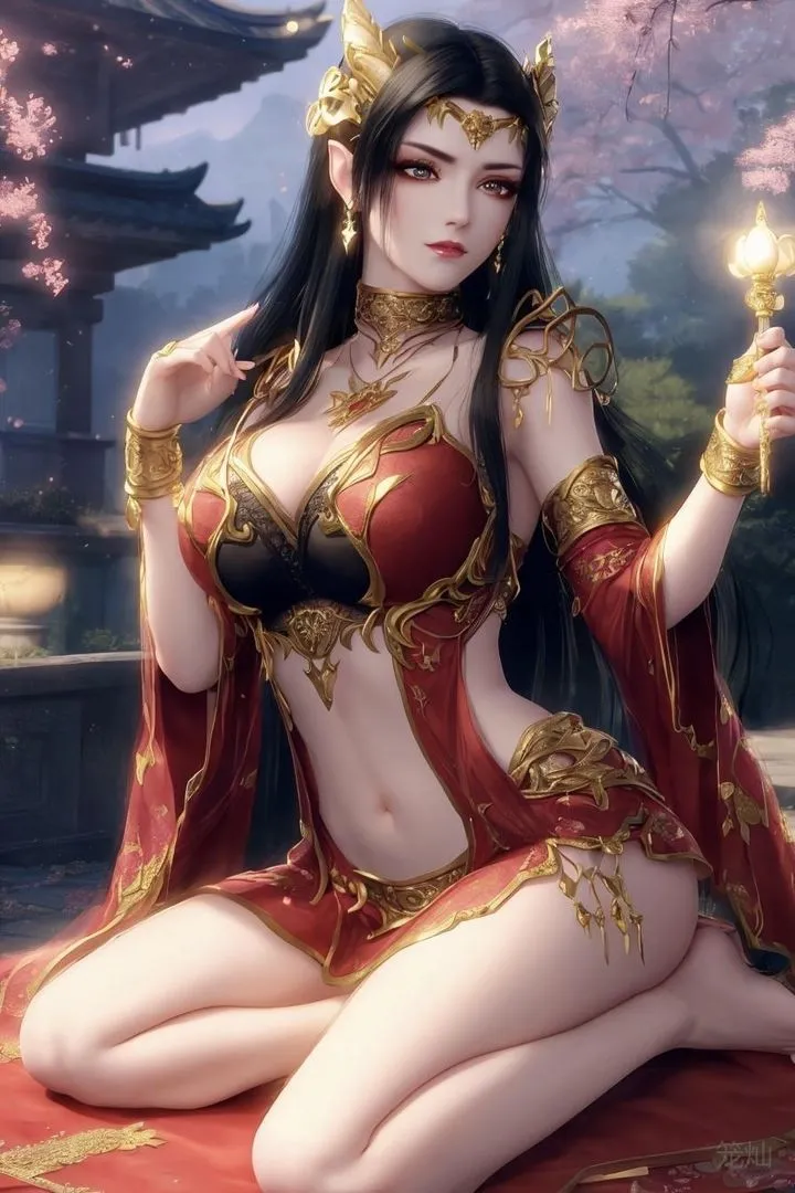 [AI绘画]国漫女主-阿七.蔷薇.高瑶.小舞.云曦.应天王后.美杜莎 - 第08话 - page 81