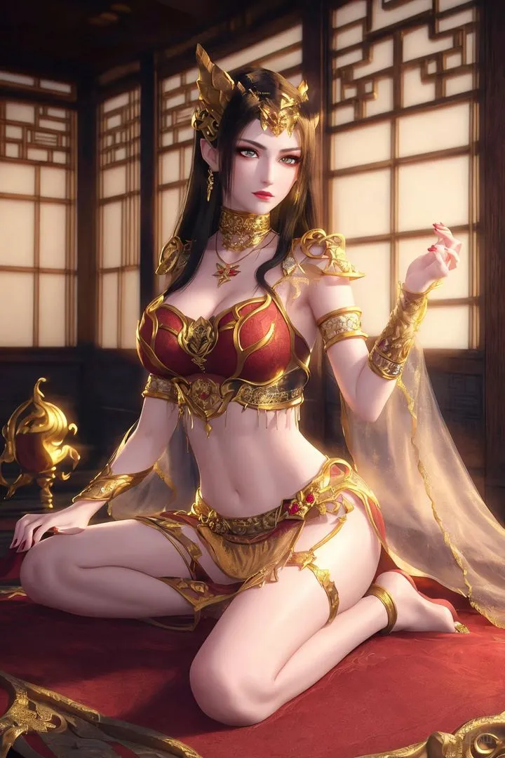 [AI绘画]国漫女主-阿七.蔷薇.高瑶.小舞.云曦.应天王后.美杜莎 - 第08话 - page 85