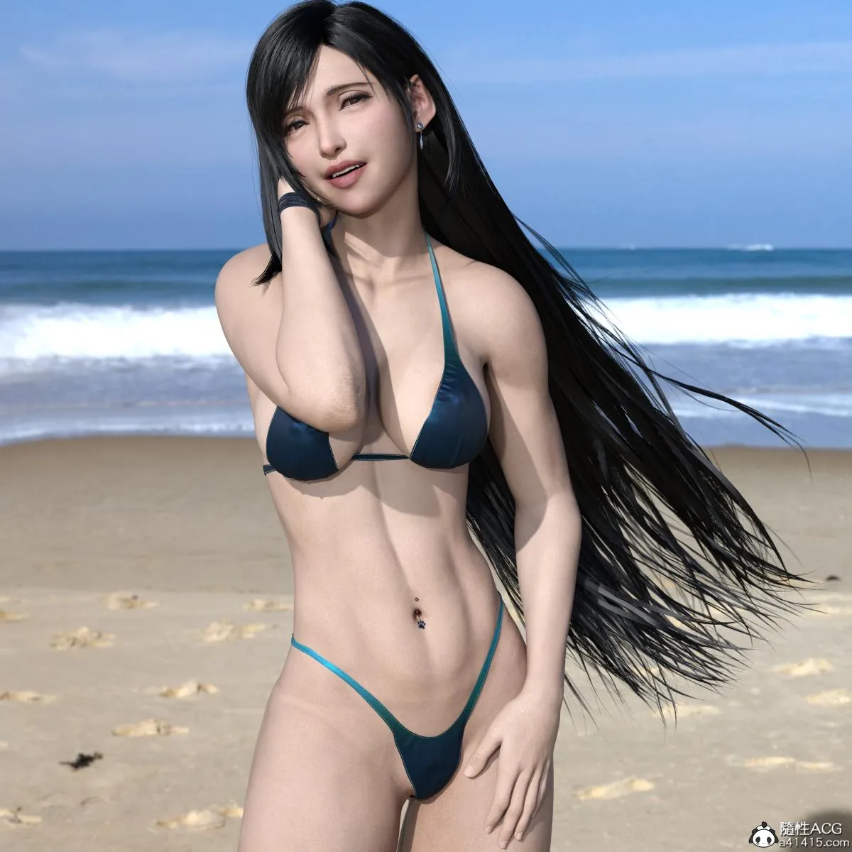 [3D]蒂法的紫色连身裙 - 比基尼泳装 - page 9
